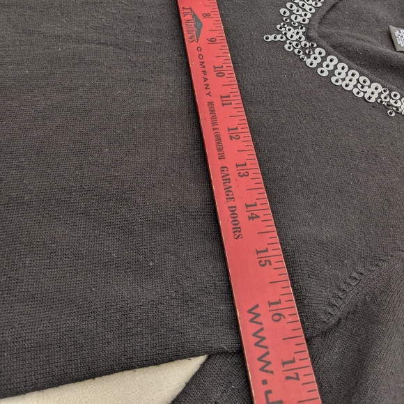 2 Sweaters: LOFT Black & White and World Republic Black - Picture 12 of 15